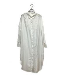 Ameri（アメリ）の古着「MEDI SILK COTTON LONG SHIRT」｜ホワイト