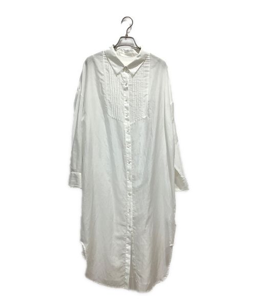 Ameri（アメリ）Ameri (アメリ) MEDI SILK COTTON LONG SHIRT ホワイト サイズ:Fの古着・服飾アイテム