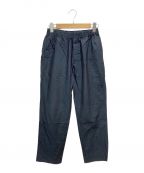 AURALEEオーラリー）の古着「FINX SILK CHAMBRAY EASY PANTS」｜ネイビー