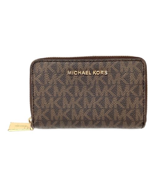 MICHAEL KORS（マイケルコース）MICHAEL KORS (マイケルコース) カードケース ブラウンの古着・服飾アイテム