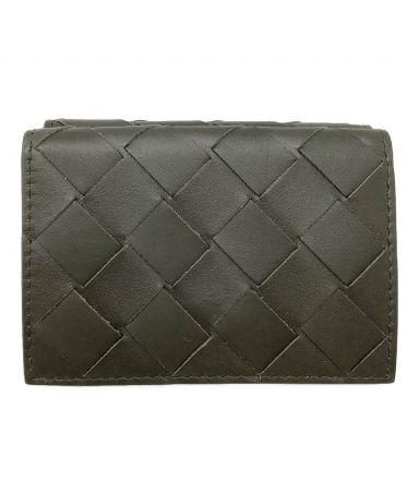 中古・古着通販】BOTTEGA VENETA (ボッテガベネタ) 3つ折り財布 グレー