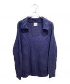 efiLevol×TAICHI MUKAIエフィレボル×）の古着「Skipper polo knit」｜ネイビー