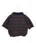 NKNIT (ンニット) striped sponge knit ブラックxブラウン サイズ:1：7800円