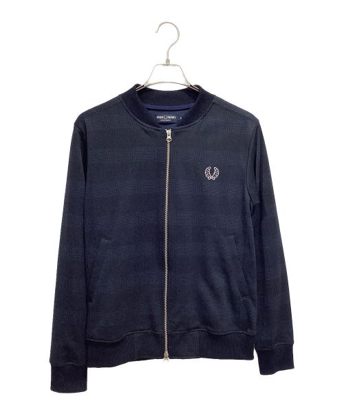 FRED PERRY（フレッドペリー）FRED PERRY (フレッドペリー) ノーカラートラックジャケット ネイビー サイズ:Sの古着・服飾アイテム