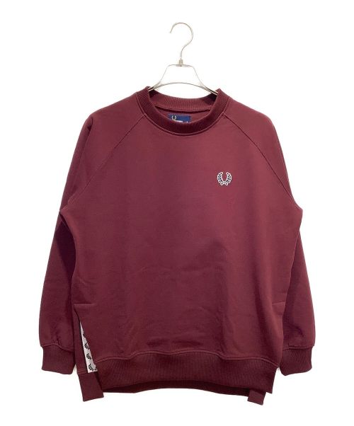 FRED PERRY（フレッドペリー）FRED PERRY (フレッドペリー) PULLOVER SWEAT SHIRT レッド サイズ:Sの古着・服飾アイテム