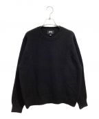 stussyステューシー）の古着「Gothic Sweater」｜ブラック×ホワイト