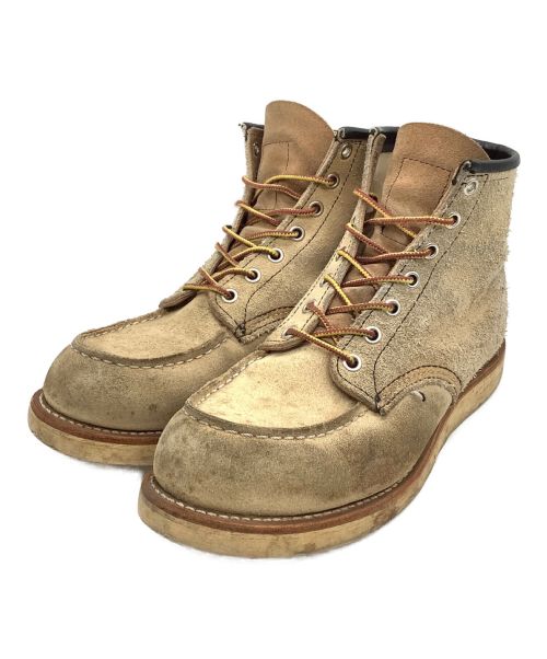 RED WING（レッドウィング）RED WING (レッドウィング) モックトゥブーツ ベージュ サイズ:US7 1/2の古着・服飾アイテム