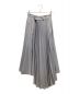 LE CIEL BLEU（ルシェルブルー）の古着「Asymmetric Pleated Skirt」｜グレー