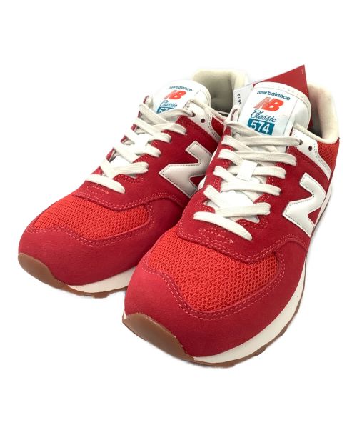 NEW BALANCE（ニューバランス）NEW BALANCE (ニューバランス) スニーカー ML574 レッド×ブルー サイズ:JPN26.5の古着・服飾アイテム