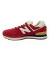 NEW BALANCE (ニューバランス) スニーカー ML574 レッド×ブルー サイズ:JPN26.5：5800円