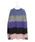 Acne studios (アクネ ストゥディオス) Albah Mohair Sweater ネイビー×ブラック×ピンク サイズ:M：13000円