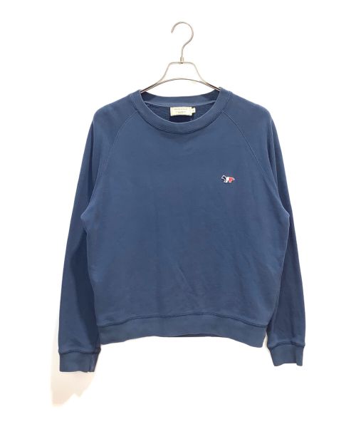 maison kitsune（メゾンキツネ）maison kitsune (メゾンキツネ) SWEATSHIRT TRICOLOR FOX PATCH ネイビー サイズ:Lの古着・服飾アイテム