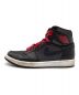 NIKE (ナイキ) AIR JORDAN 1 RETRO HIGH OG ブラック×レッド サイズ:cm27：10000円