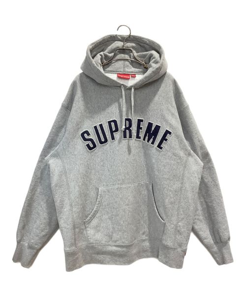 SUPREME（シュプリーム）Supreme (シュプリーム) 21AW Pearl Logo Hooded Sweatshirt グレー サイズ:Largeの古着・服飾アイテム