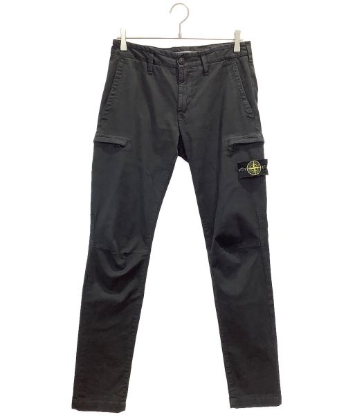 STONE ISLAND（ストーンアイランド）STONE ISLAND (ストーンアイランド) PANTALON CARGO ブラック サイズ:30の古着・服飾アイテム