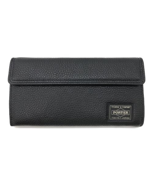 PORTER（ポーター）PORTER (ポーター) CALM LONG WALLET ブラックの古着・服飾アイテム