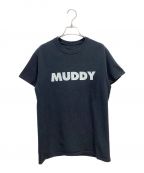 TANGTANGタンタン）の古着「MUDDYプリントTシャツ」｜ブラック