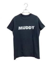 TANGTANG（タンタン）の古着「MUDDYプリントTシャツ」｜ブラック