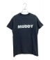 TANGTANG（タンタン）の古着「MUDDYプリントTシャツ」｜ブラック