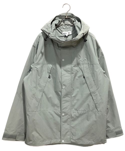 A.P.C.（アーペーセー）A.P.C. (アーペーセー) MIZUNO (ミズノ) Montagne パーカ グレー サイズ:XLの古着・服飾アイテム