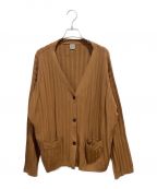 totemeトーテム）の古着「vinci rib cardigan」｜ブラウン