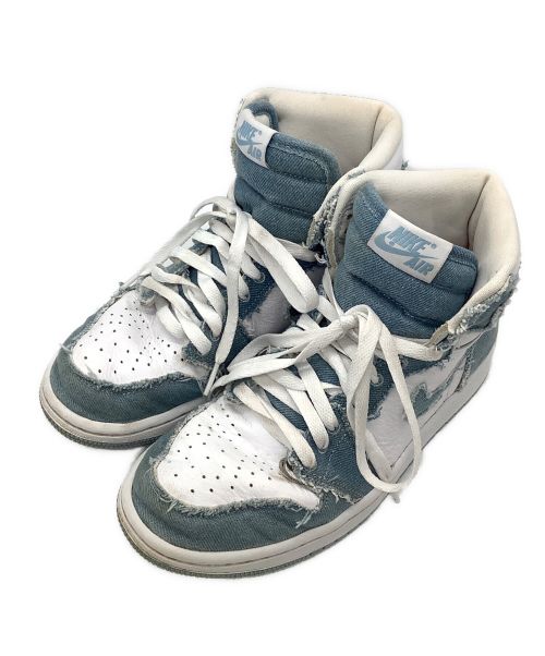 NIKE（ナイキ）NIKE (ナイキ) Air Jordan 1 High OG Denim インディゴ×ホワイト サイズ:24.5の古着・服飾アイテム