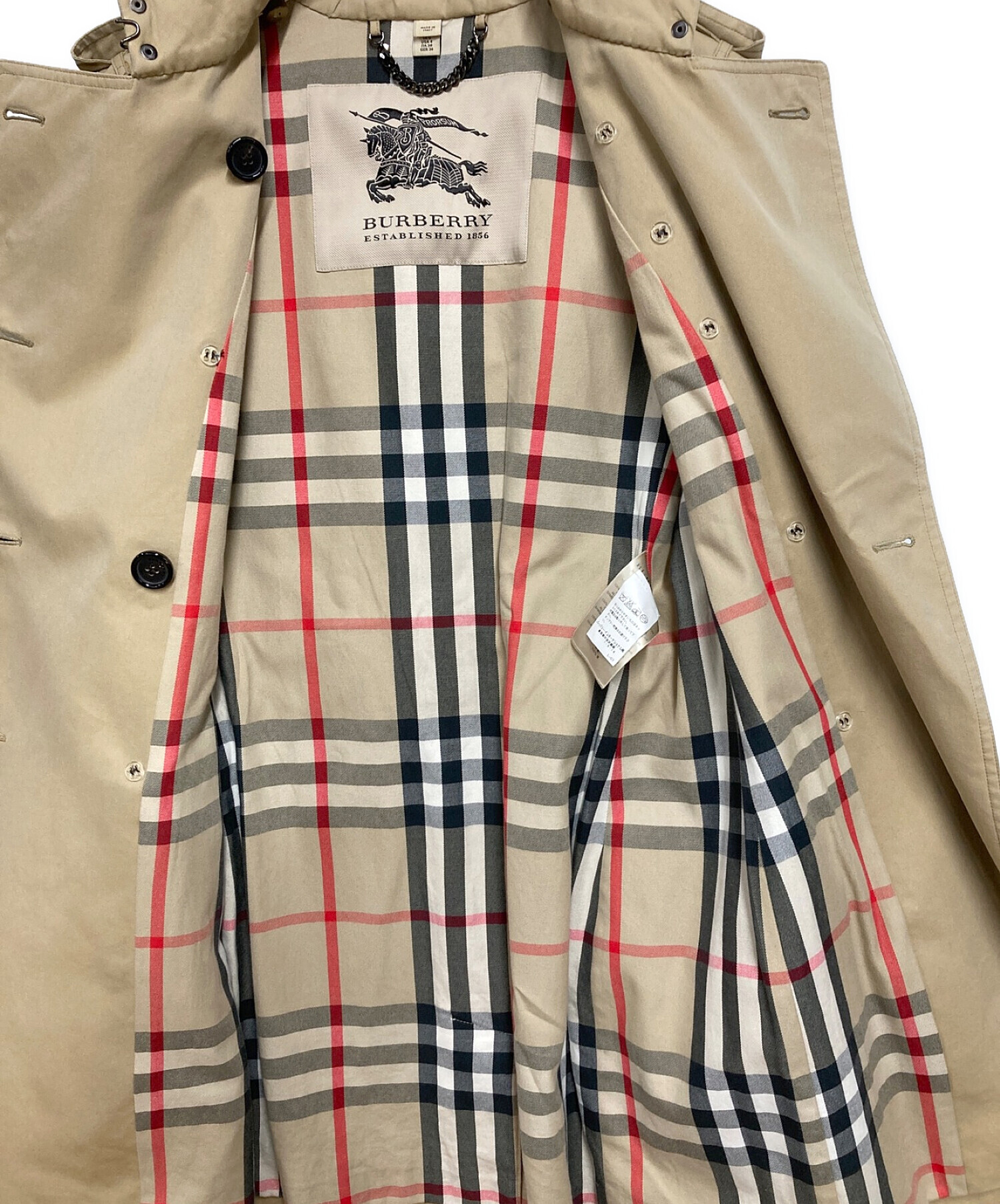 BURBERRY ESTABLISHED 1856 バーバリー トレンチコート 期間限定早割