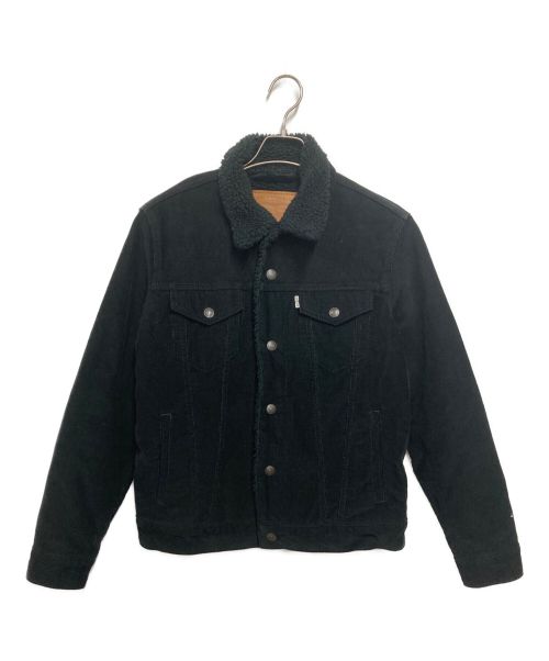 LEVI'S（リーバイス）LEVI'S (リーバイス) ボアコーデュロイジャケット ブラック サイズ:Sサイズの古着・服飾アイテム