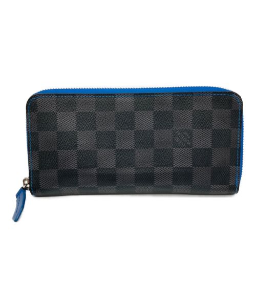 LOUIS VUITTON（ルイ ヴィトン）LOUIS VUITTON (ルイ ヴィトン) ポルトフォイユ・ヴァスコ ブラック×ブルーの古着・服飾アイテム