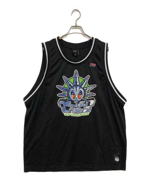 HUF（ハフ）HUF (ハフ) BASKETBALL JERSEY ブラック サイズ:XLの古着・服飾アイテム