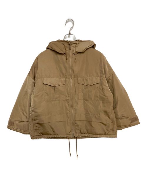 UNIQLO（ユニクロ）UNIQLO (ユニクロ) WHITE MOUNTAINEERING (ホワイトマウンテ二アニング) ハイブリッドオーバーダウンジャケット ブラウン サイズ:Mの古着・服飾アイテム