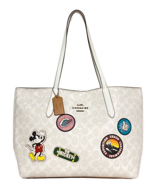 COACH（コーチ）COACH (コーチ) DISNEY (ディズニー) トートバッグ ホワイトの古着・服飾アイテム