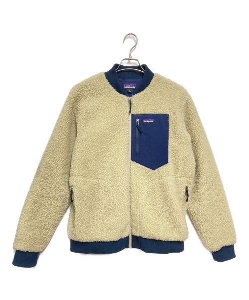 Patagonia（パタゴニア）Patagonia (パタゴニア) レトロXボマージャケット ベージュ×ネイビー サイズ:Mの古着・服飾アイテム