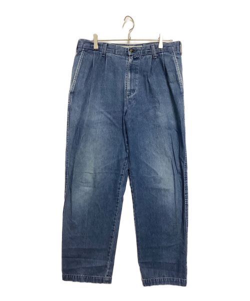 DOCKERS（ドッカーズ）DOCKERS (ドッカーズ) タックワイドデニムパンツ インディゴ サイズ:L30の古着・服飾アイテム