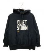 WTAPSダブルタップス）の古着「DESIGN HOODED SWEATSHIRT」｜ブラック