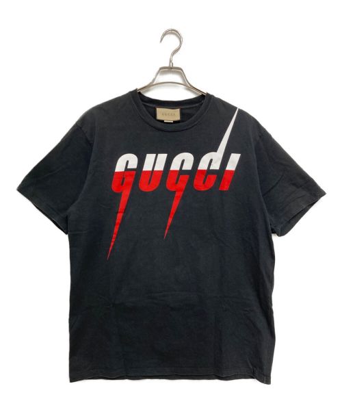 GUCCI（グッチ）GUCCI (グッチ) ブレードプリントTシャツ ブラック サイズ:Lの古着・服飾アイテム