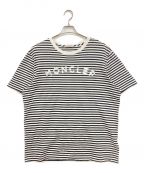 MONCLERモンクレール）の古着「ボーダーTシャツ」｜ホワイト×ブラック