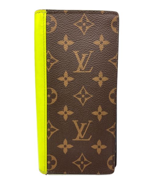 LOUIS VUITTON（ルイ ヴィトン）LOUIS VUITTON (ルイ ヴィトン) 長財布 イエロー×ブラウンの古着・服飾アイテム