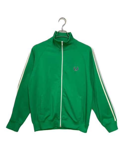 FRED PERRY（フレッドペリー）FRED PERRY (フレッドペリー) トラックジャケット グリーン×ホワイト サイズ:Mの古着・服飾アイテム