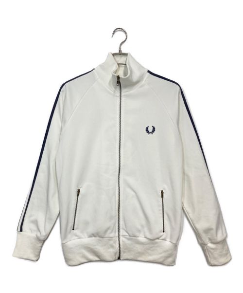 FRED PERRY（フレッドペリー）FRED PERRY (フレッドペリー) トラックジャケット ホワイト×グレー サイズ:Mの古着・服飾アイテム