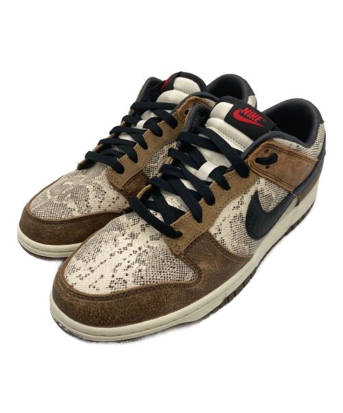 NIKE（ナイキ）NIKE (ナイキ) DUNK LOW PRM  ブラウン×ホワイト サイズ:27.5の古着・服飾アイテム