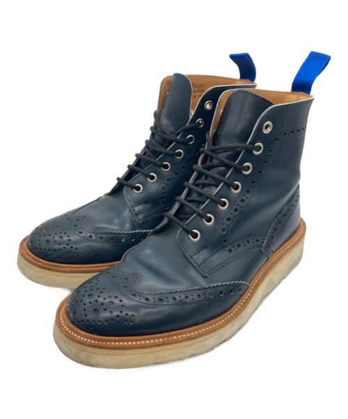 Tricker's（トリッカーズ）Tricker's (トリッカーズ) ウィングチップブーツ ネイビー サイズ:7h5の古着・服飾アイテム