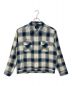 HUF（ハフ）の古着「SUN GUY OMBRE PLAID L/S SHIRT」｜ネイビー×ホワイト