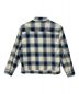 HUF (ハフ) SUN GUY OMBRE PLAID L/S SHIRT ネイビー×ホワイト サイズ:Lサイズ：5000円