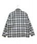 X-LARGE (エクストララージ) QUILTED CHECK SHIRT JACKET ネイビー×ホワイト サイズ:Mサイズ：7000円