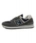 NEW BALANCE (ニューバランス) ローカットスニーカー グレー×ネイビー サイズ:27cm：5000円