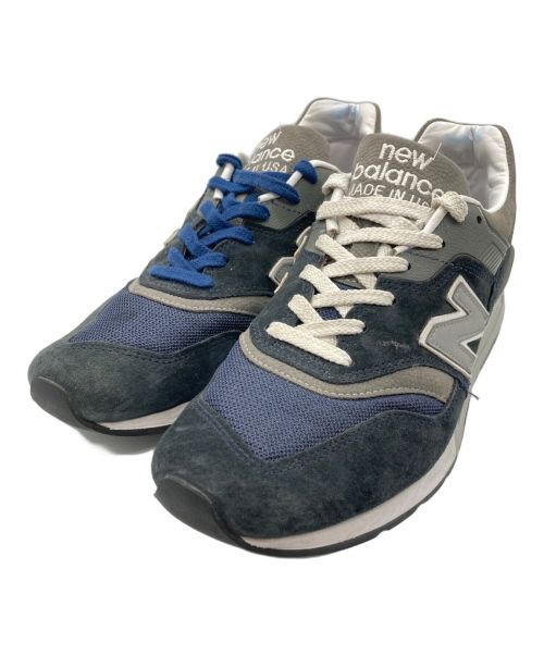 NEW BALANCE（ニューバランス）NEW BALANCE (ニューバランス) ローカットスニーカー ネイビー×グレー サイズ:28.5cmの古着・服飾アイテム