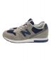 NEW BALANCE (ニューバランス) スニーカー グレーネイビー サイズ:25.5cm 未使用品：7000円