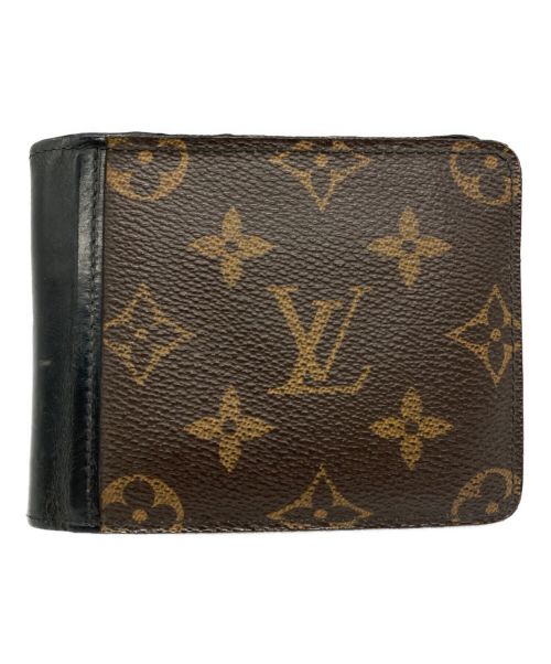 LOUIS VUITTON（ルイ ヴィトン）LOUIS VUITTON (ルイ ヴィトン) 2つ折り財布 ブラウン×ブラックの古着・服飾アイテム