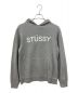 stussy（ステューシー）の古着「プルオーバーパーカー」｜グレー×ホワイト